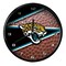 The Memory Company 11.5" Black and Brown NFL Jacksonville Jaguars Wall Clock